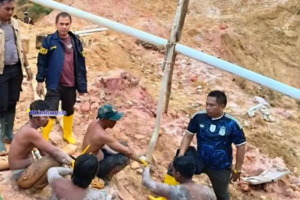 Polda Riau Sikat PETI di Kuansing, Enam Pelaku Diamankan